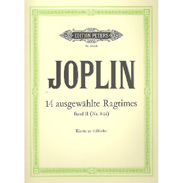 14 ausgewählte Ragtimes Band 2 (Nr.8-14)