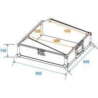 Roadinger Mixer Case Profi MCBL-19, 12HE