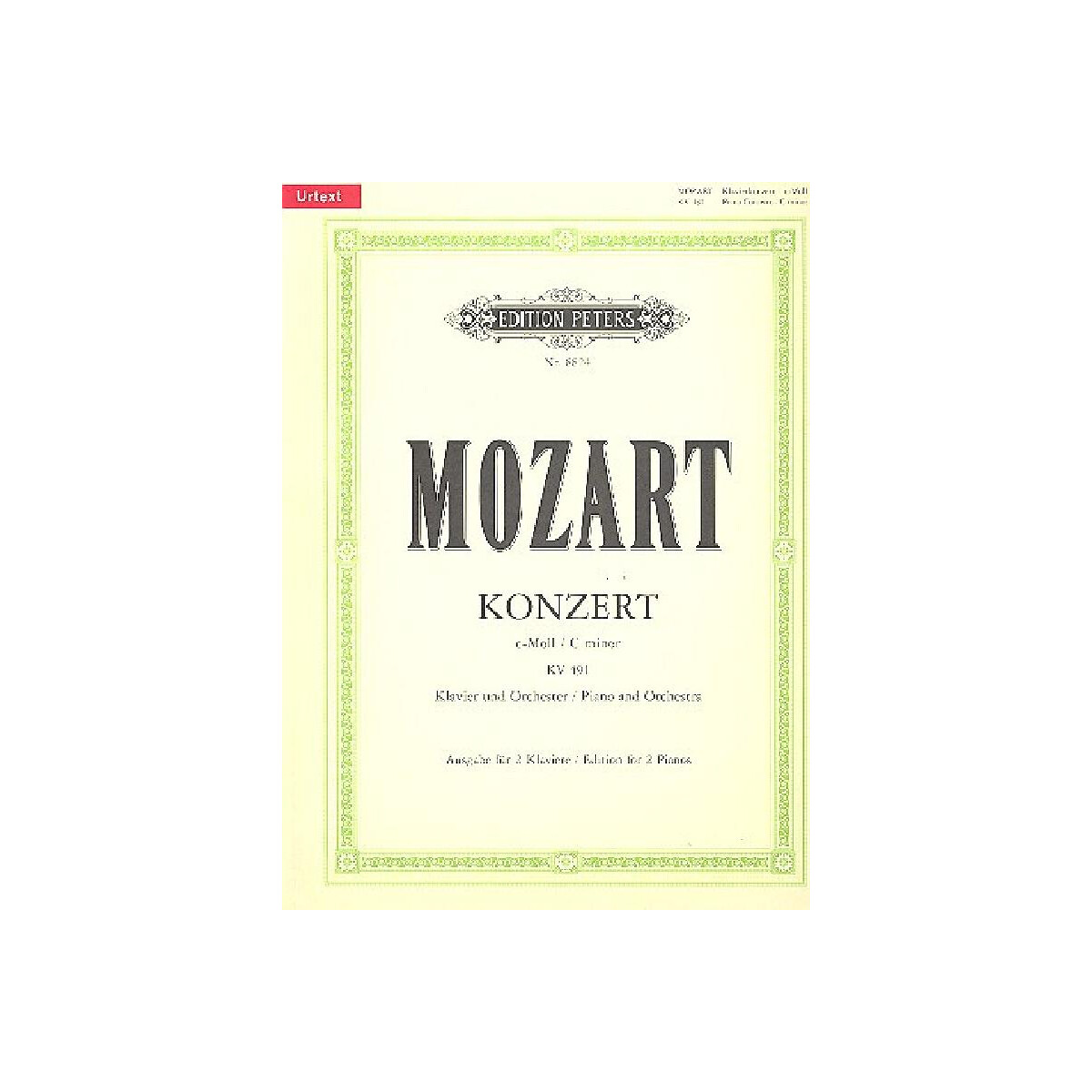 Konzert c-Moll KV491 für Klavier und Klavier