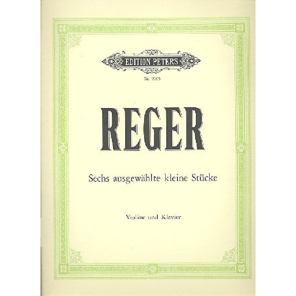 6 ausgewählte keine Stücke