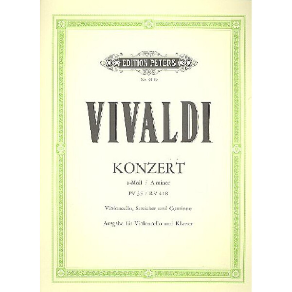 Konzert a-Moll PV35 RV418 für Violoncello und Streicher und Bc