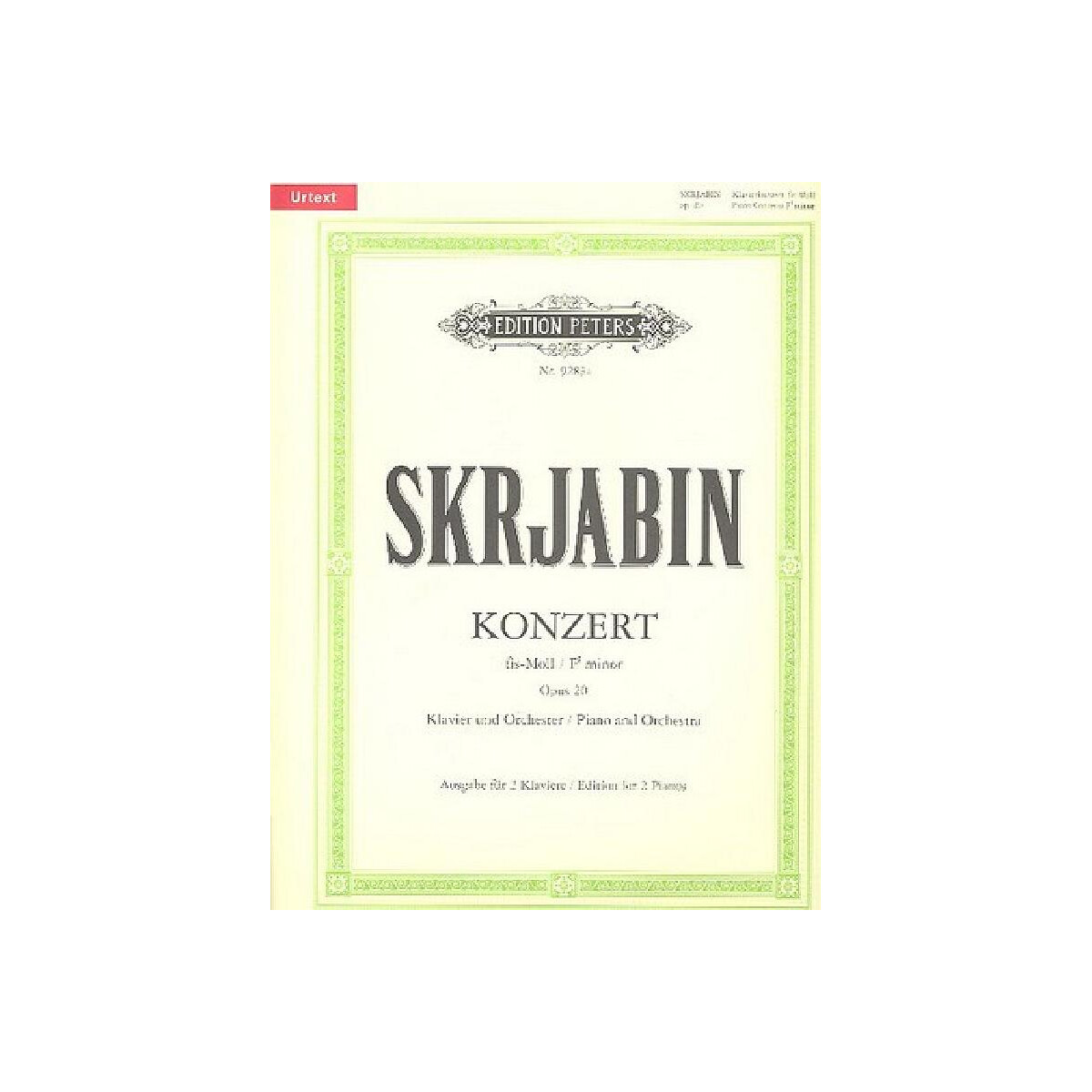Konzert fis-Moll op.20 für Klavier  box