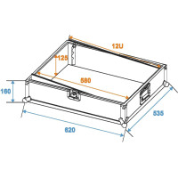 Roadinger mixer case professional MCV-19 variable sw 12HE