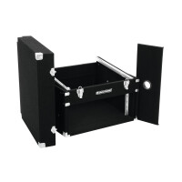 Roadinger Kombi-Case 4HE Textilbezug schwarz