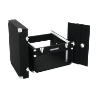 Roadinger Kombi-Case 4HE Textilbezug schwarz