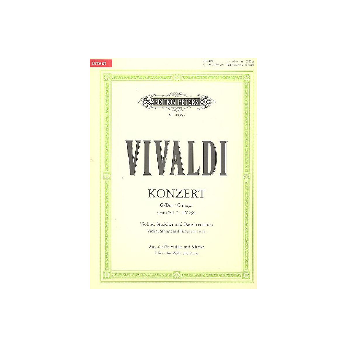 Konzert G-Dur op.7,2 RV299 für Viol box