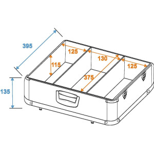 Roadinger CD case ALU polished 100 CDs