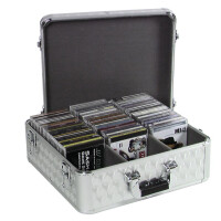 Roadinger CD case ALU polished 100 CDs