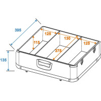 Roadinger CD case ALU polished 100 CDs