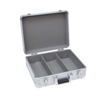 Roadinger CD case ALU digital booking rounded silver