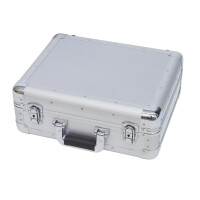 Roadinger CD case ALU digital booking rounded silver