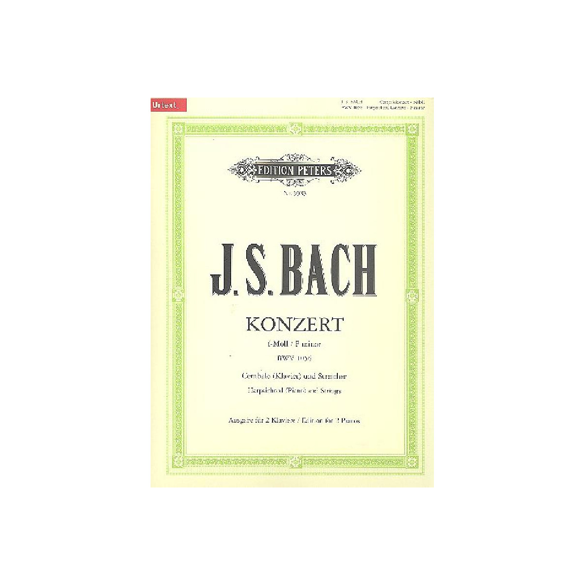 Konzert f-Moll BWV1056 für Cembalo  box