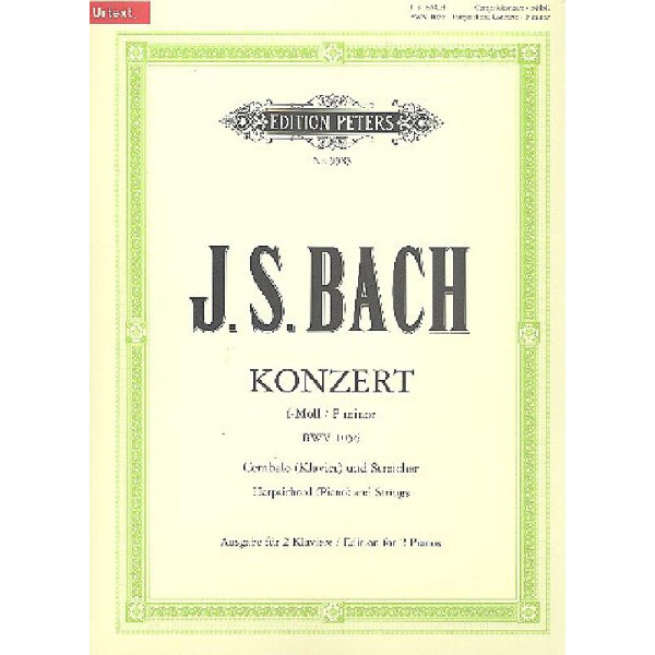 Konzert f-Moll BWV1056 für Cembalo und Streichorchester