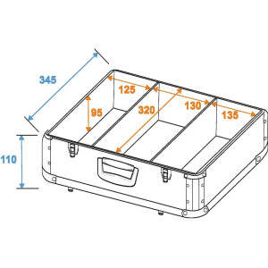Roadinger CD case ALU digital booking rounded rt