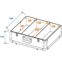Roadinger CD case ALU digital booking rounded bl