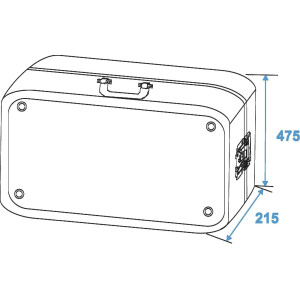 Roadinger Plattenspieler-Case Tour ALU schwarz