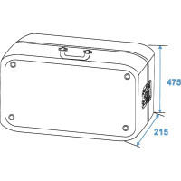 Roadinger Plattenspieler-Case Tour ALU schwarz