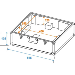 Roadinger Plattenspieler-Case silber -S-
