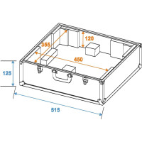 Roadinger Plattenspieler-Case silber -S-