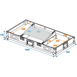 Roadinger Konsole Road LS-1 für 2 CD-Player