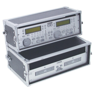 Roadinger Doppel-CD-Player-Case Tour Pro 3HE sw