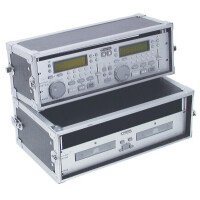 Roadinger Doppel-CD-Player-Case Tour Pro 3HE sw