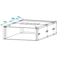 Roadinger Doppel-CD-Player-Case Tour Pro 3HE sw