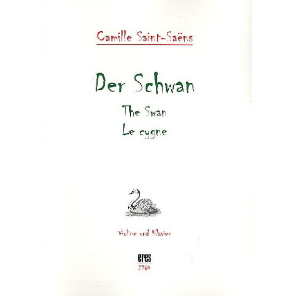 Der Schwan für Violine und Klavier