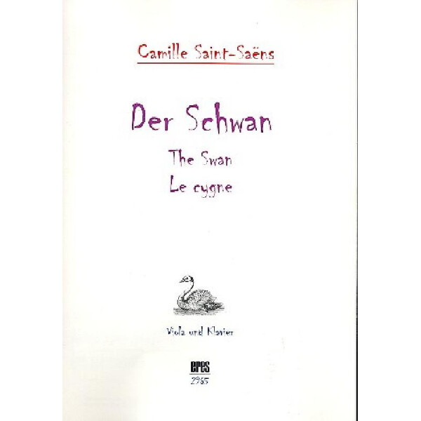 Der Schwan für Viola und Klavier