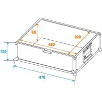Roadinger CD player carrying case, black, type 2
