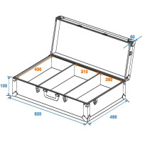 Roadinger Universal-Konsole DIGI-1 2xCD/1xM-10 sw