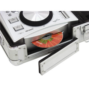 Roadinger Universal-Konsole DIGI-1 2xCD/1xM-12 sil