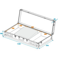 Roadinger Universal-Konsole DS-1 2xCD/1xM-19 LS sw