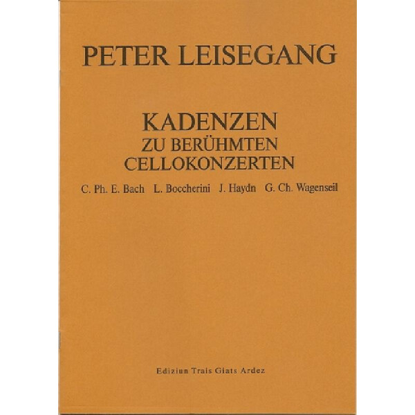 Kadenzen zu berühmten Cellokonzerten