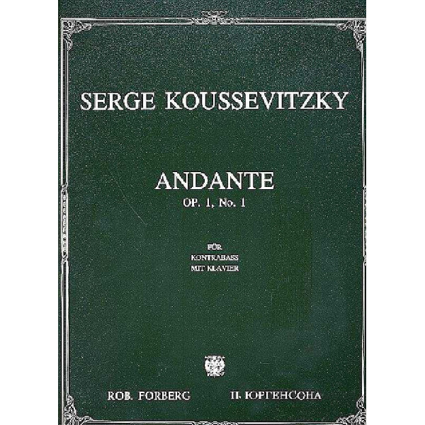 Andante op.1,1 für Kontrabass und Klavier
