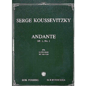 Andante op.1,1 für Kontrabass und Klavier