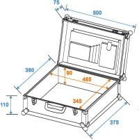 Roadinger Universal-Koffer-Case BU-1, schwarz