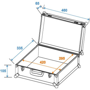Roadinger universal suitcase case FOAM, red