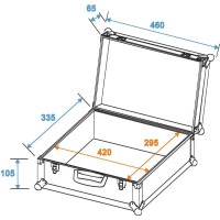 Roadinger universal suitcase case FOAM, red