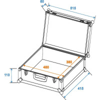 Roadinger universal suitcase case FOAM GR-1 black
