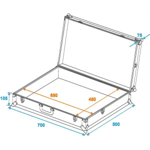 Roadinger universal suitcase case FOAM GR-2 black