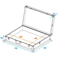 Roadinger universal suitcase case FOAM GR-2 black