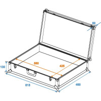Roadinger universal suitcase case FOAM GR-4 black