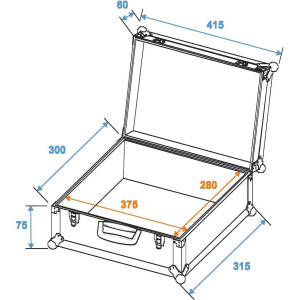 Roadinger universal suitcase case FOAM GR-5 black