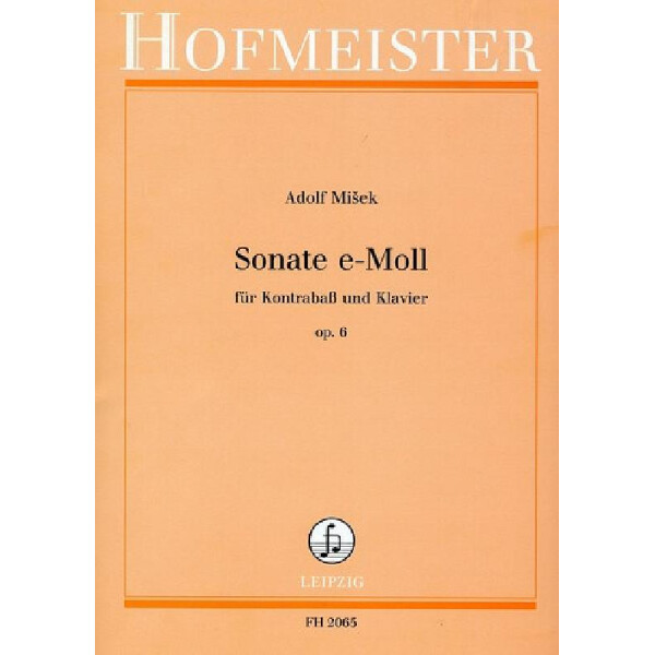Sonate e-Moll op.6 für Kontrabaß und Klavier