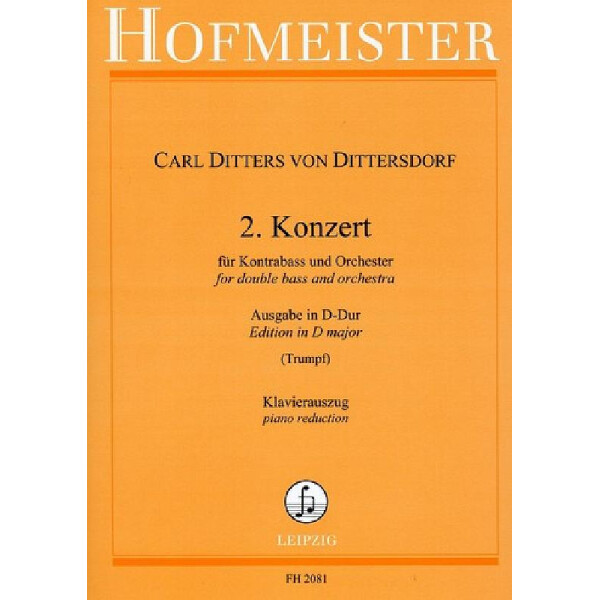 Konzert D-Dur Nr.2 für Kontrabass und Orchester