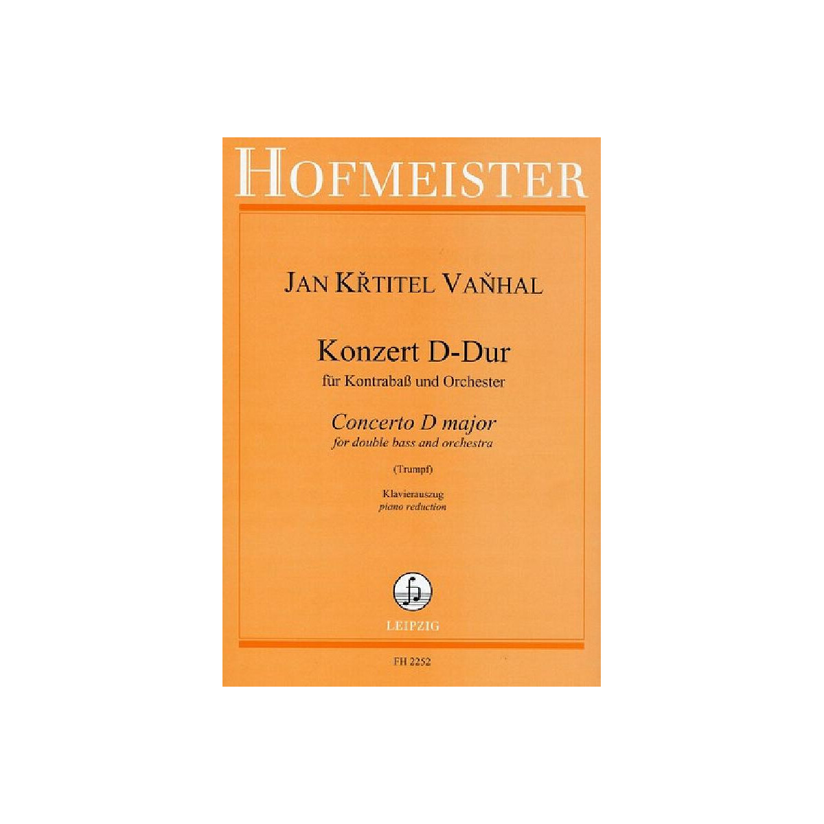 Konzert D-Dur f&uuml;r Kontrabass und Orchester