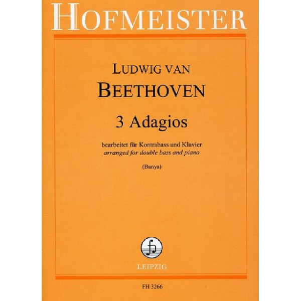 3 Adagios für Kontrabass und Klavier