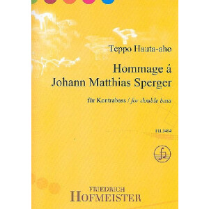 Hommage &agrave; Johann Matthias Sperger