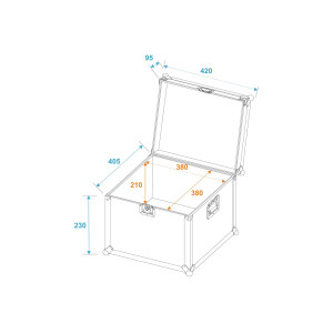 Roadinger universal transport case 40x40x30cm